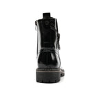 Allison Black Patent Ankle Boot