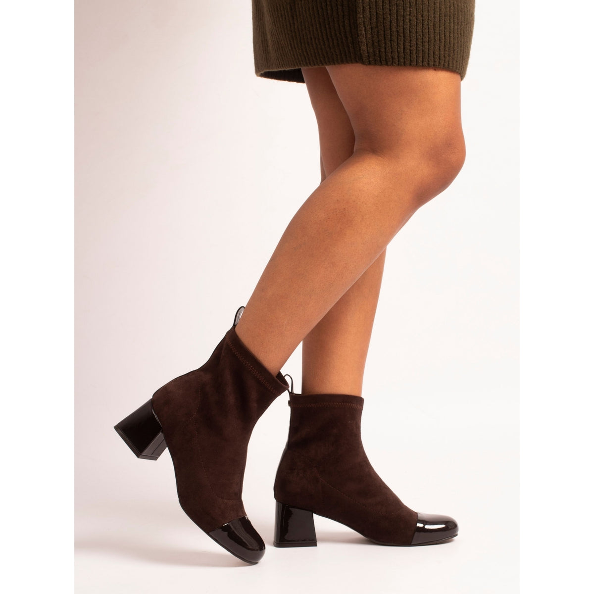 Myra Dark Brown Ankle Boot