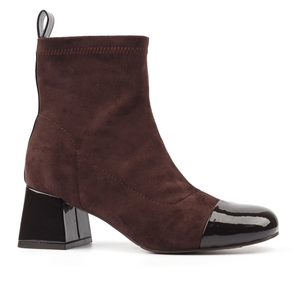 Myra Dark Brown Ankle Boot