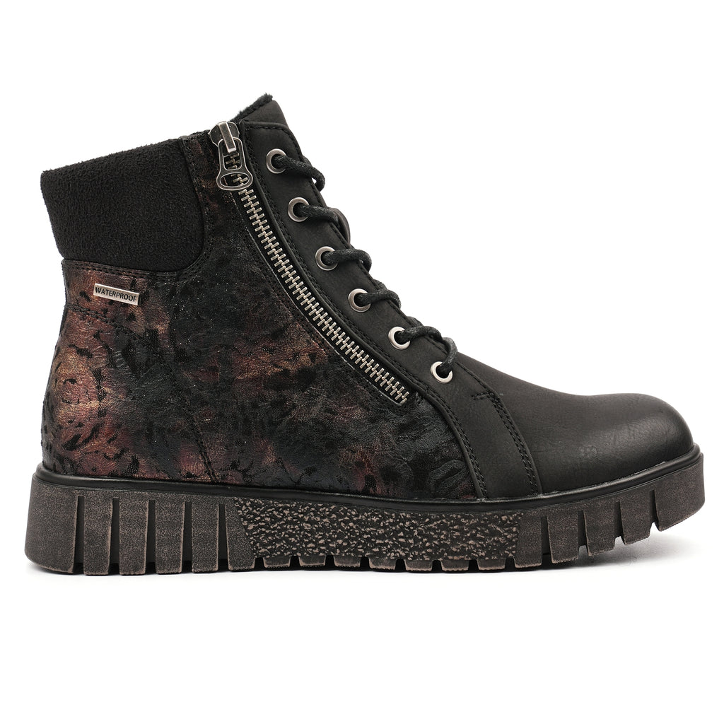 Kelly Black Waterproof Ankle Boot