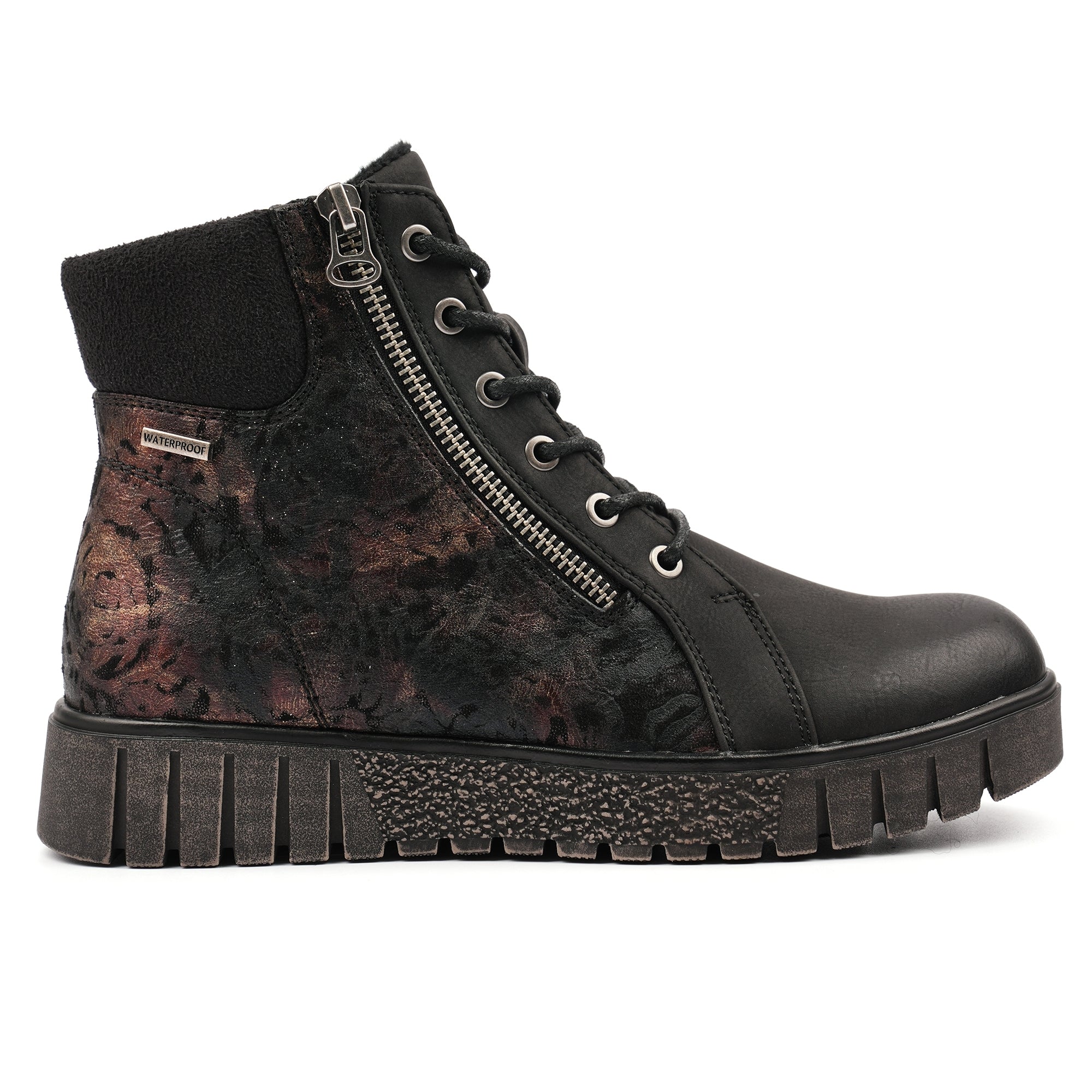 Kelly Black Waterproof Ankle Boot