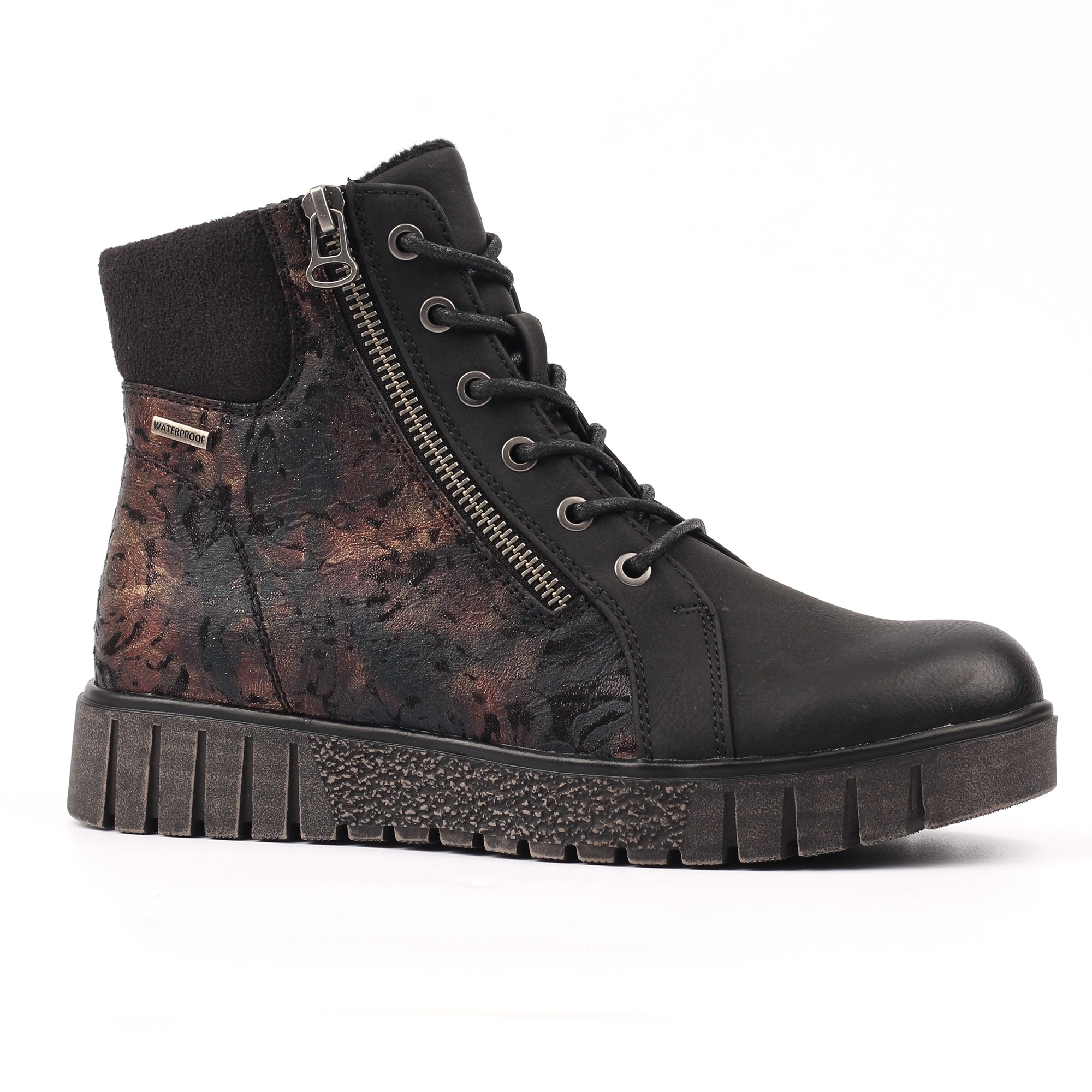 Kelly Black Waterproof Ankle Boot