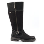 Joy Black Waterproof Expanding Calf Long Boot