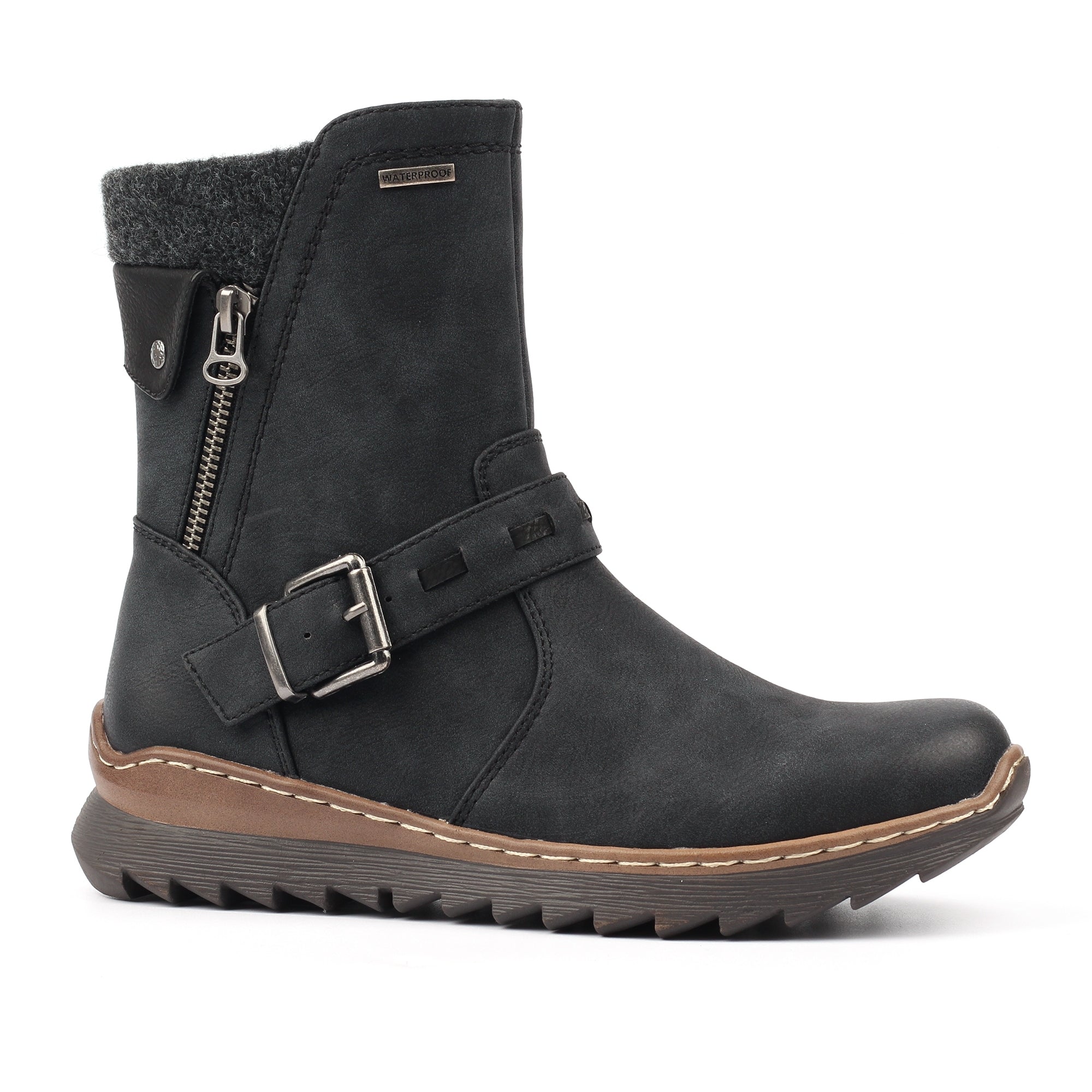 Haley Black Waterproof Ankle Boot