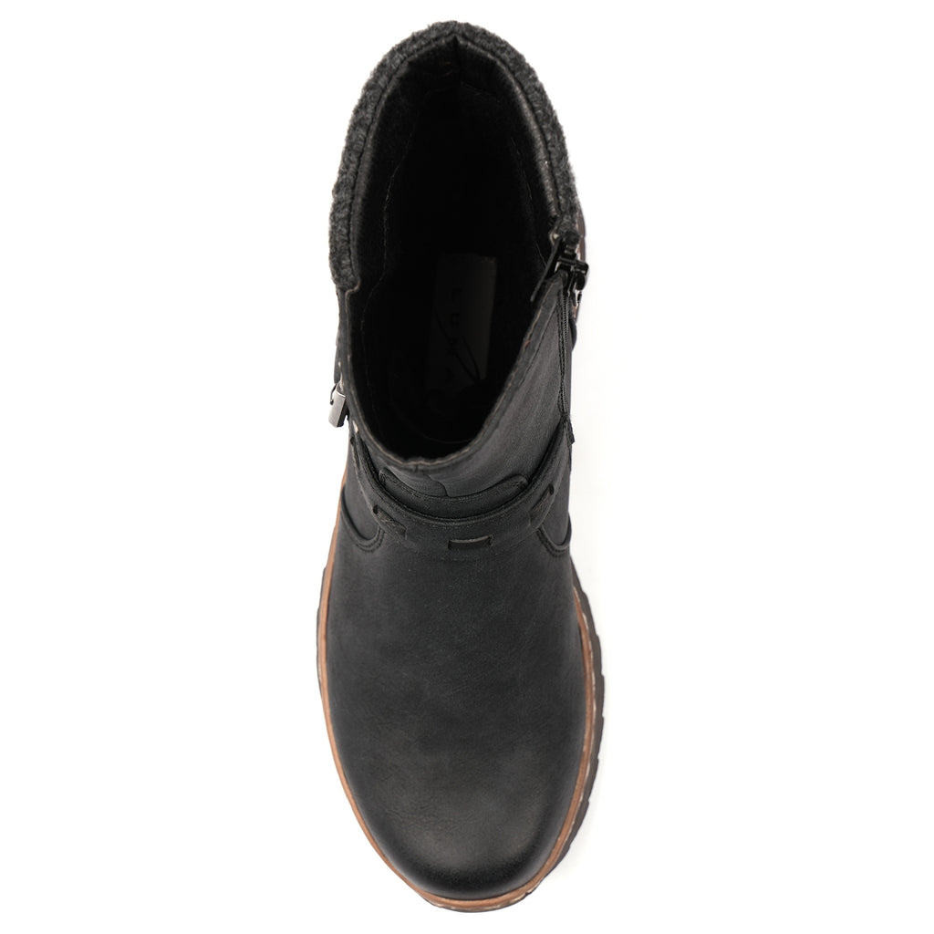 Haley Black Waterproof Ankle Boot