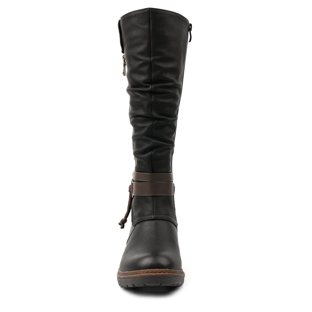 Melinda Black Waterproof Long Boot