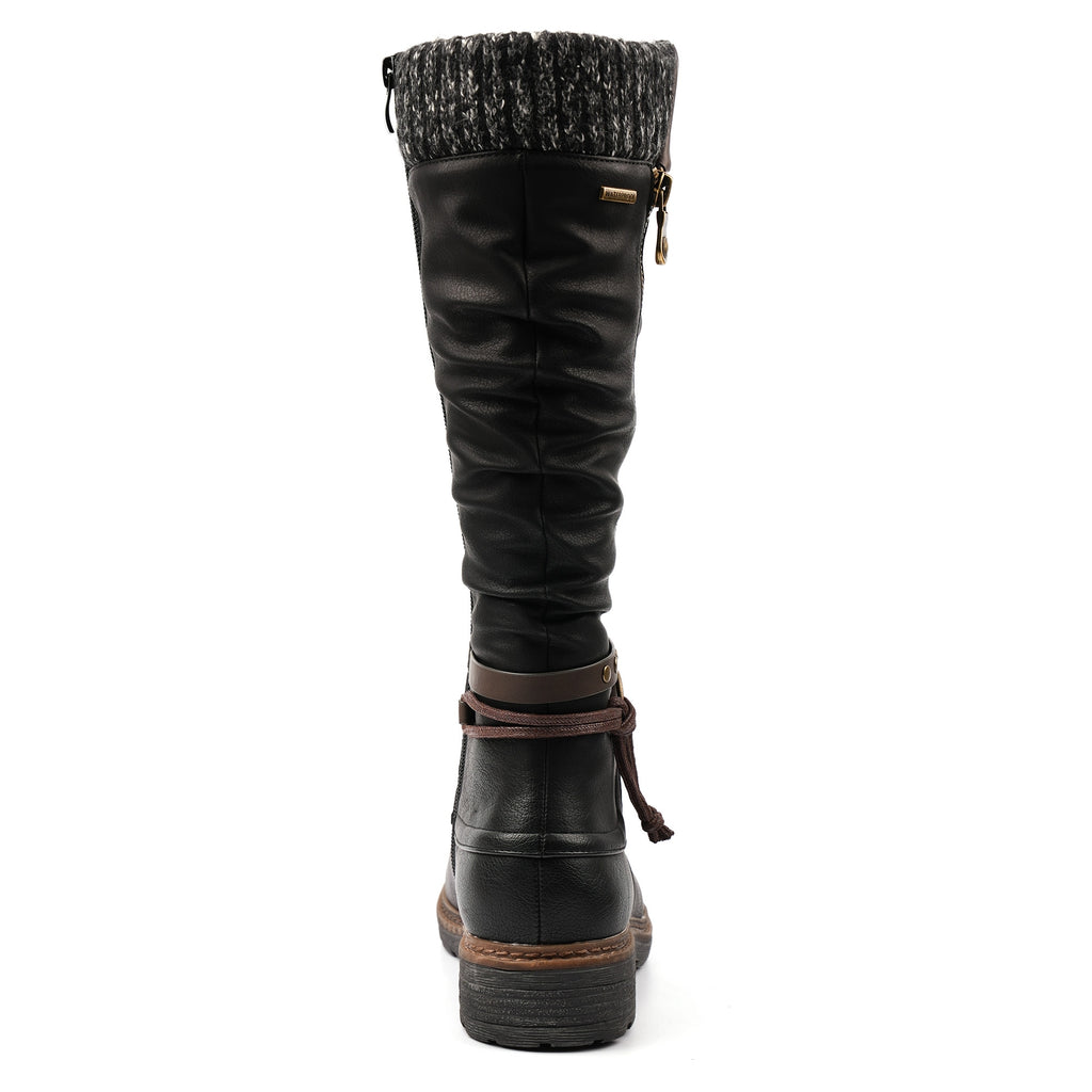 Melinda Black Waterproof Long Boot