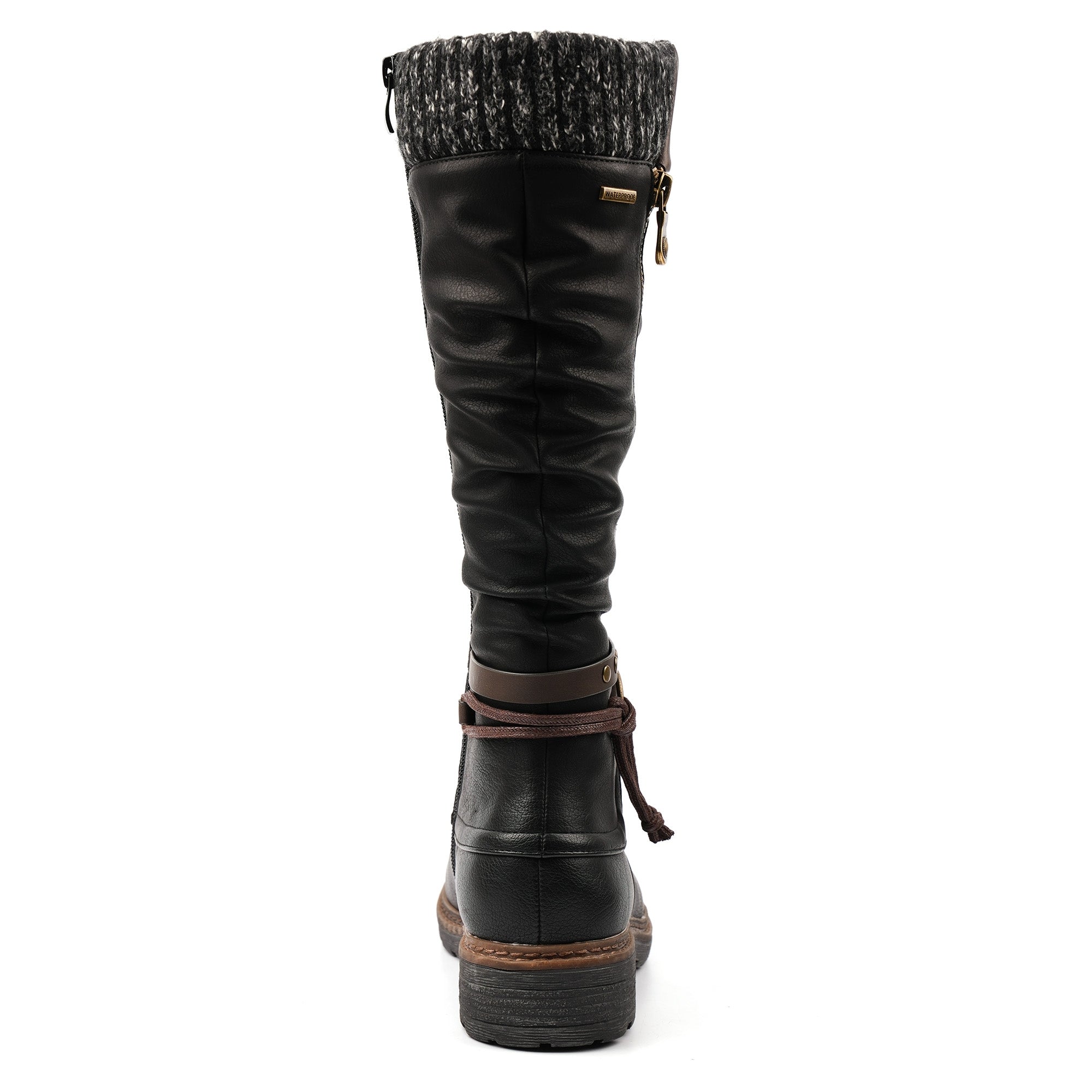 Melinda Black Waterproof Long Boot