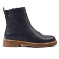 Mars Blue Leather Ankle Boot