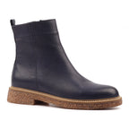 Mars Blue Leather Ankle Boot
