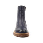 Mars Blue Leather Ankle Boot