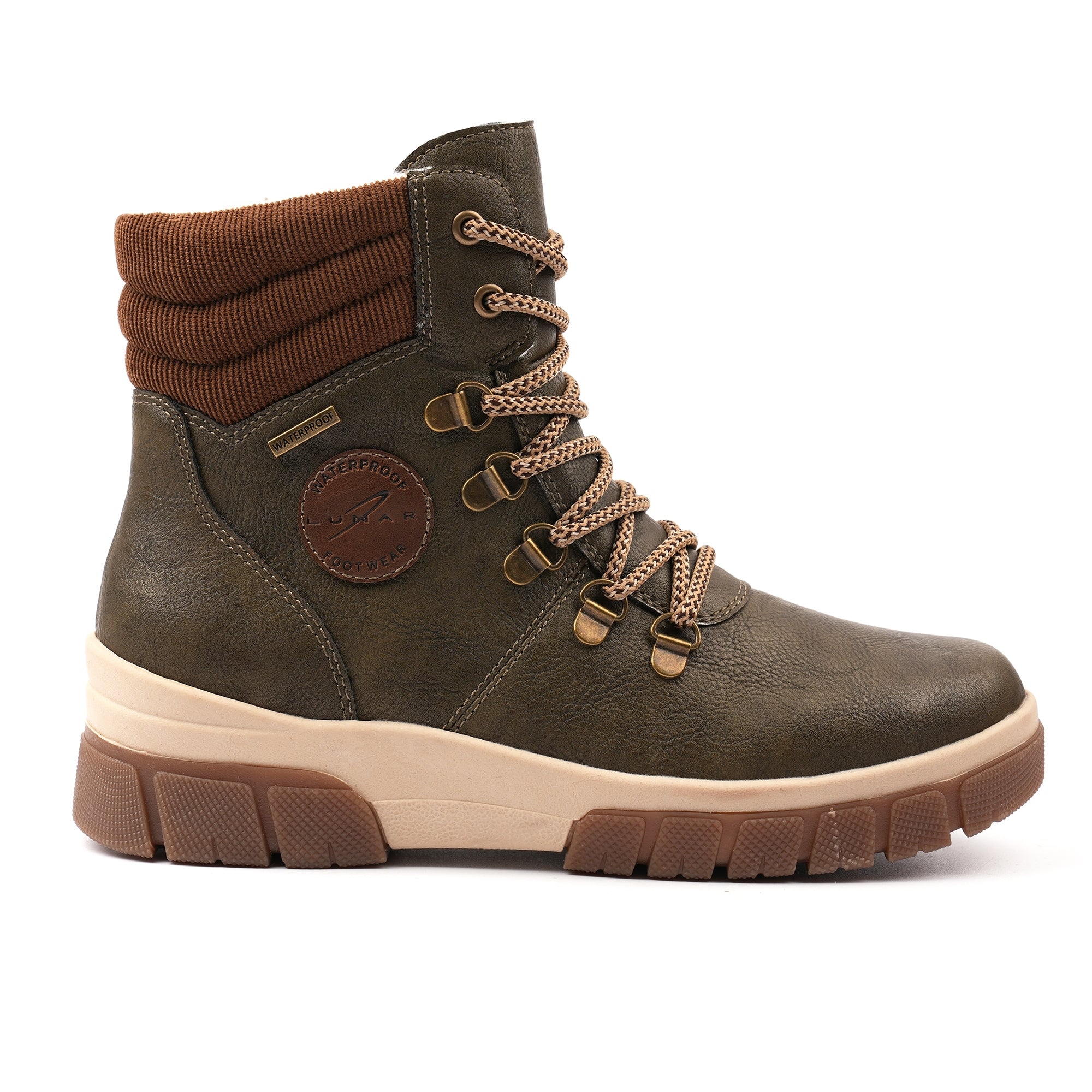 Melanie Khaki Wateproof Ankle Boot