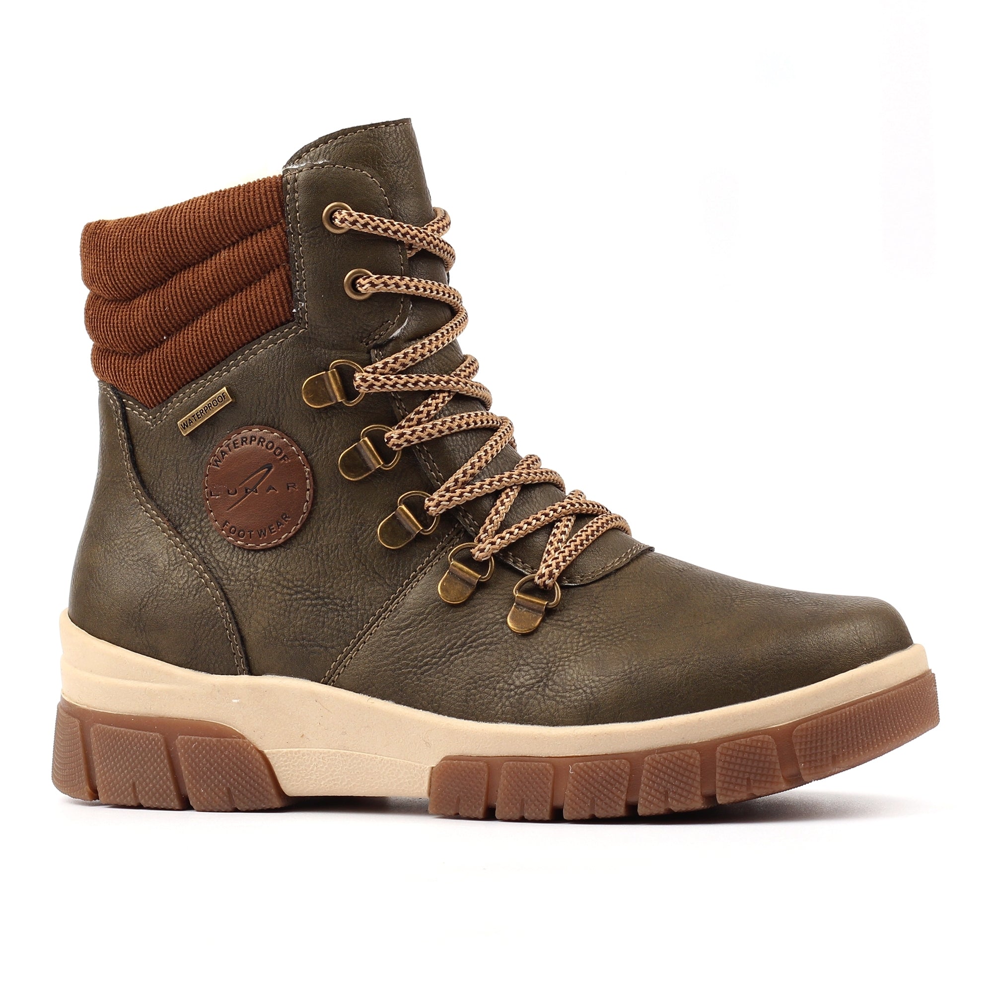 Melanie Khaki Wateproof Ankle Boot