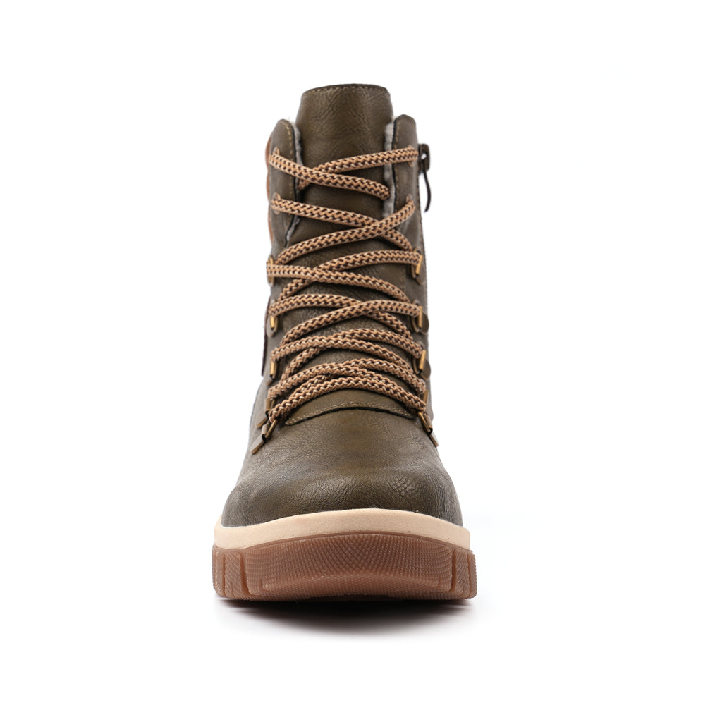 Melanie Khaki Wateproof Ankle Boot
