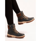 Melanie Navy Waterproof Ankle Boot