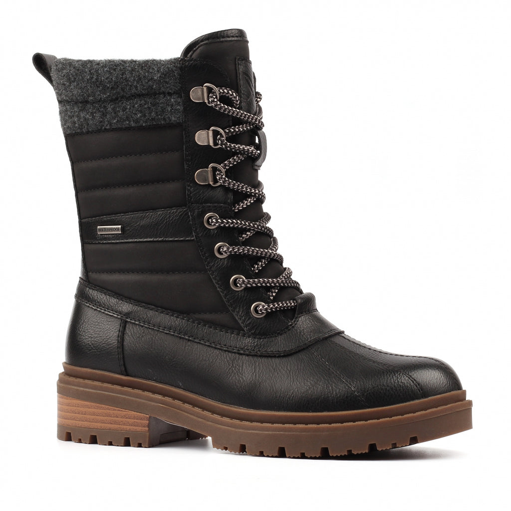 Marla Black Ice Grip Waterproof Mid Boot