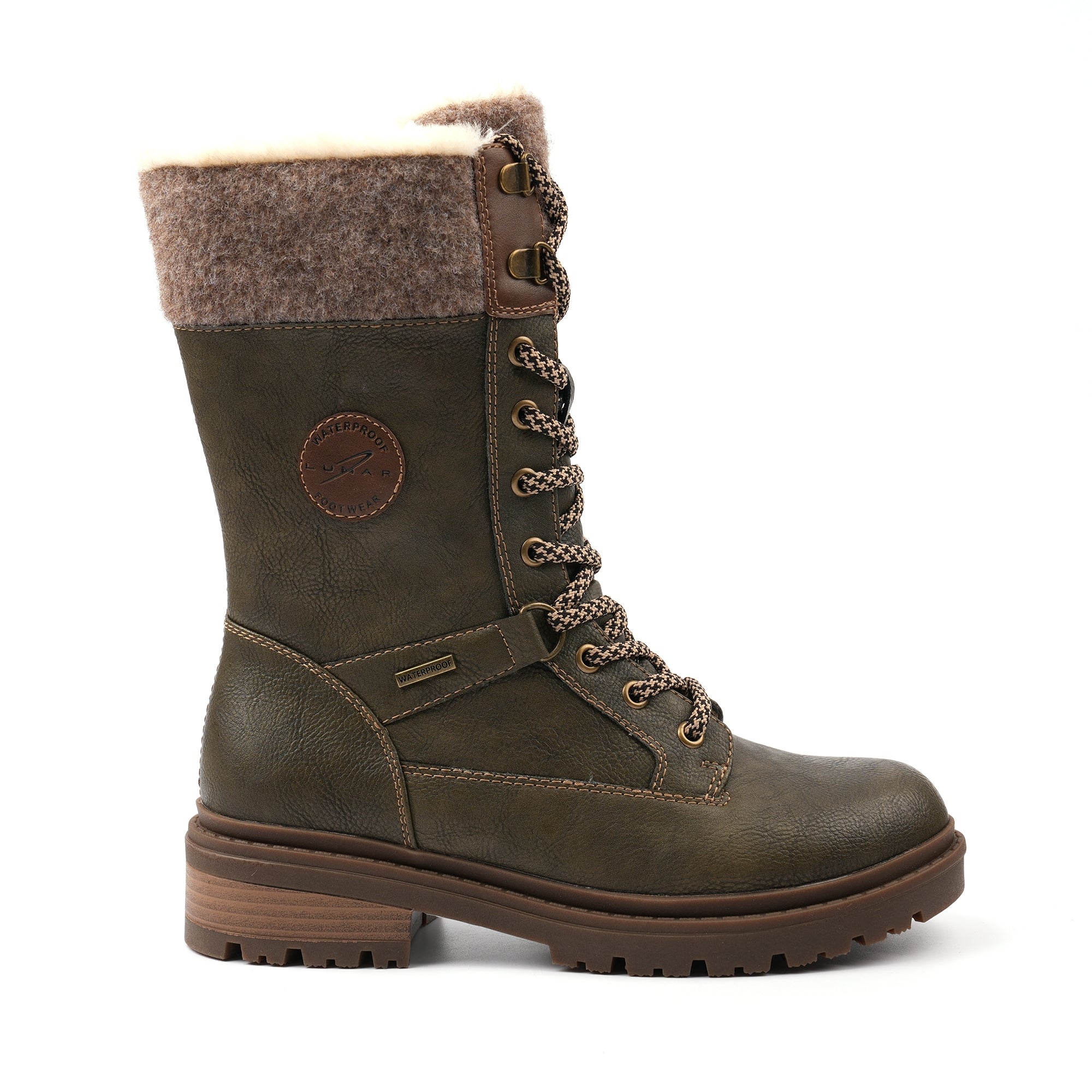 Cambridge Khaki Ice Grip Waterproof Mid Boot