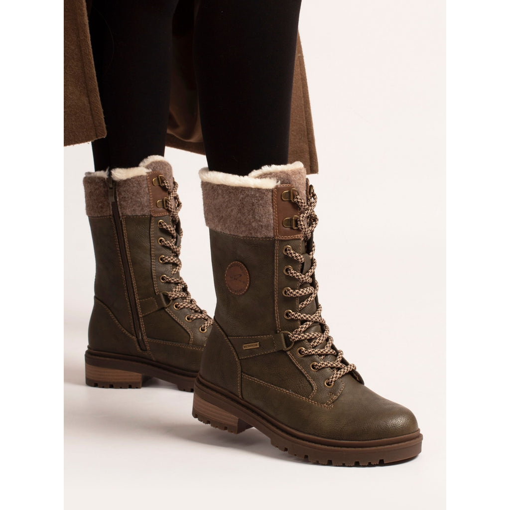 Cambridge Khaki Ice Grip Waterproof Mid Boot
