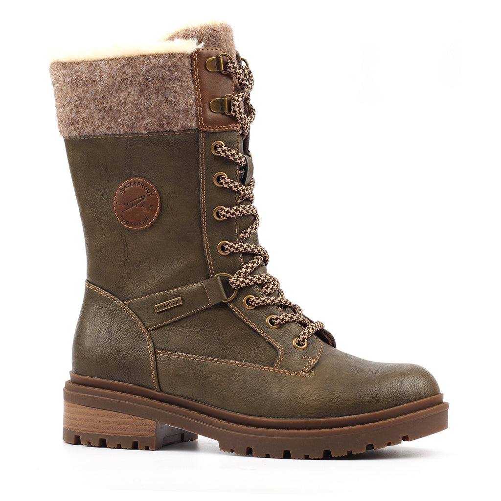 Cambridge Khaki Ice Grip Waterproof Mid Boot