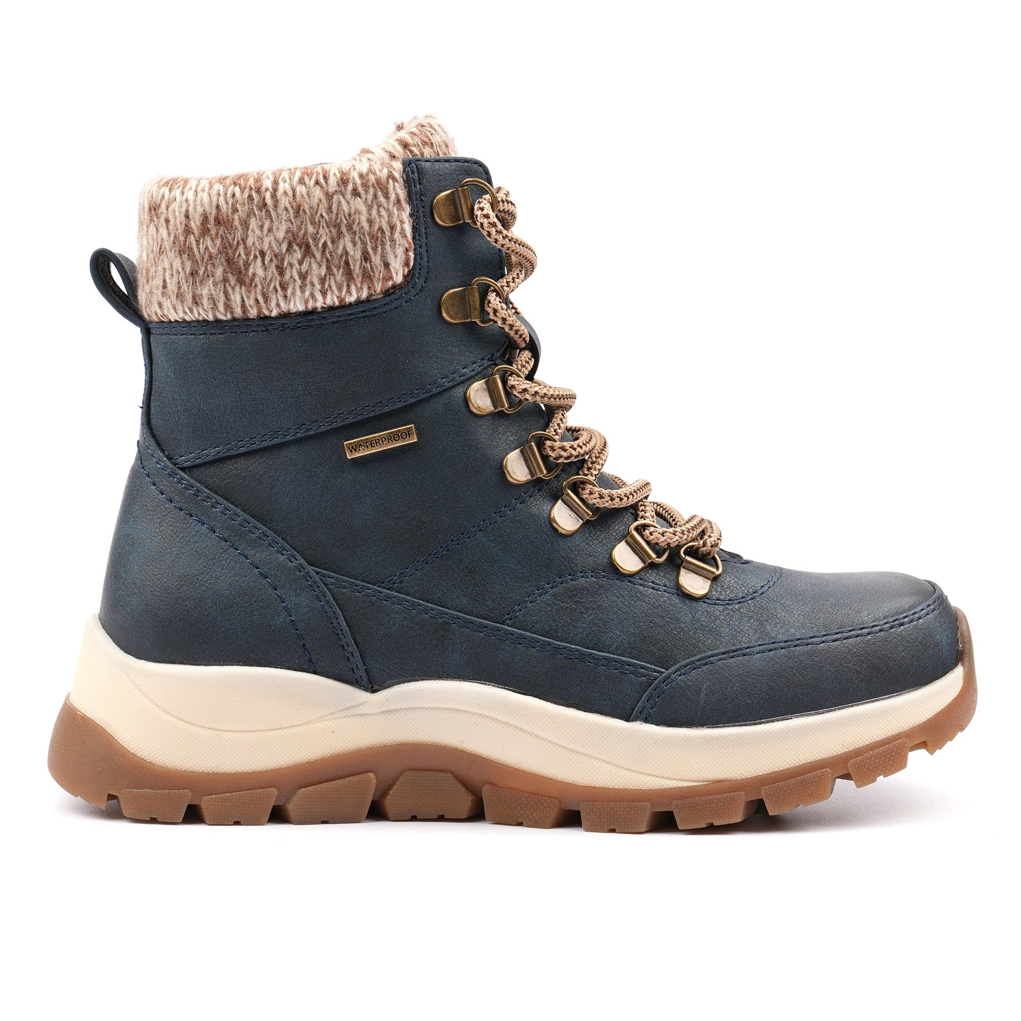 Kallie Navy Waterproof Ankle Boot