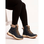Kallie Navy Waterproof Ankle Boot