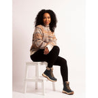 Kallie Navy Waterproof Ankle Boot