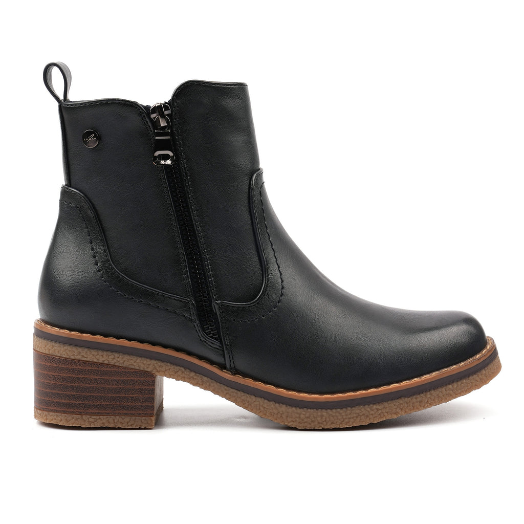 Heaven Navy Ankle Boot