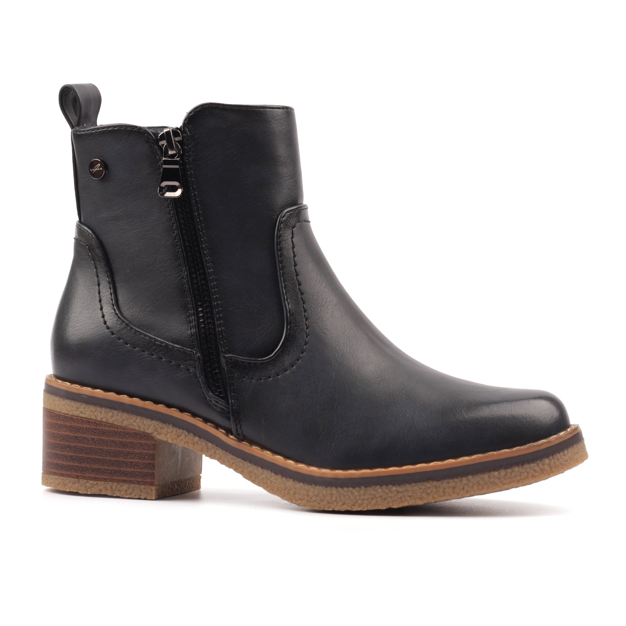 Heaven Navy Ankle Boot