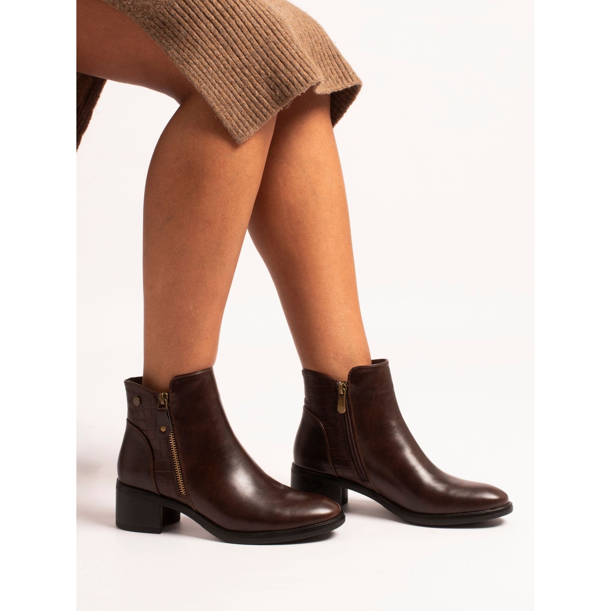 Hayley Brown Ankle Boot