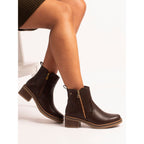 Heaven Brown Ankle Boot