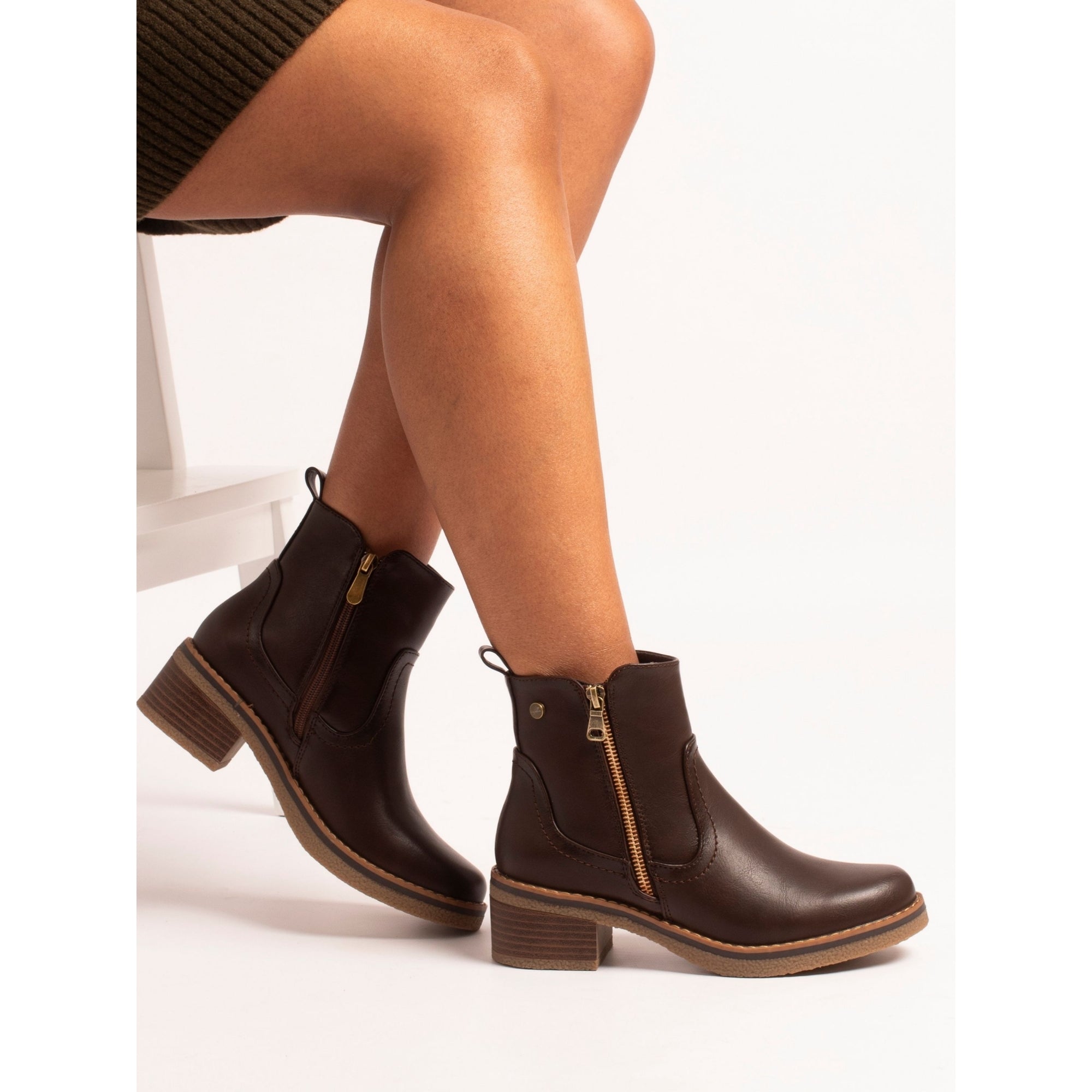 Heaven Brown Ankle Boot