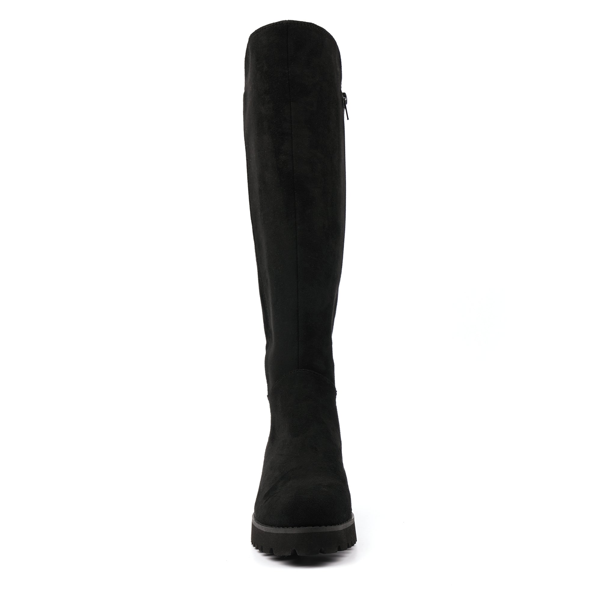 Gayle Black Long Stretch Upper Boot