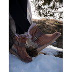 Ellie Tan Waterproof Wide Fit Ankle Boot