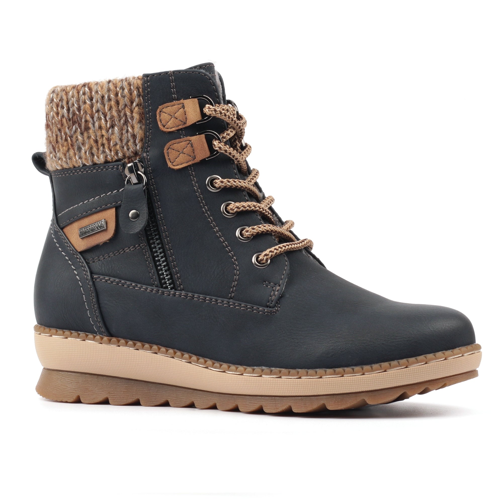 Davina Navy Waterproof Boot
