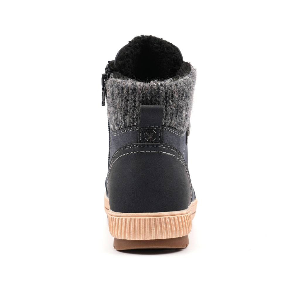 Finley Navy Waterproof Ankle Boot