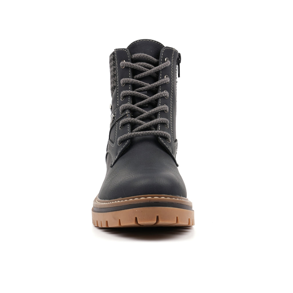 Cali Navy Waterproof Ankle Boot