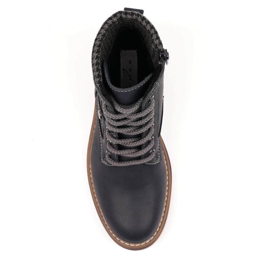 Cali Navy Waterproof Ankle Boot