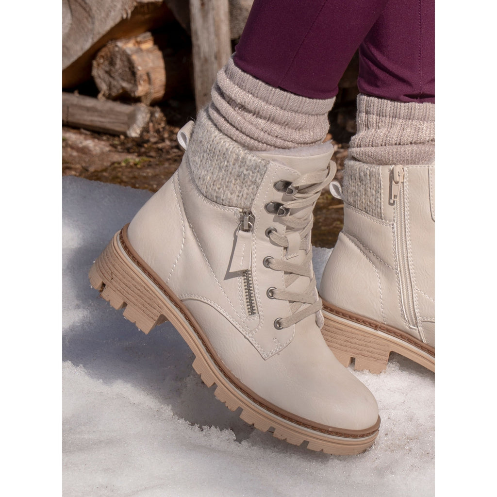 Chantelle Beige Waterproof Ankle Boot