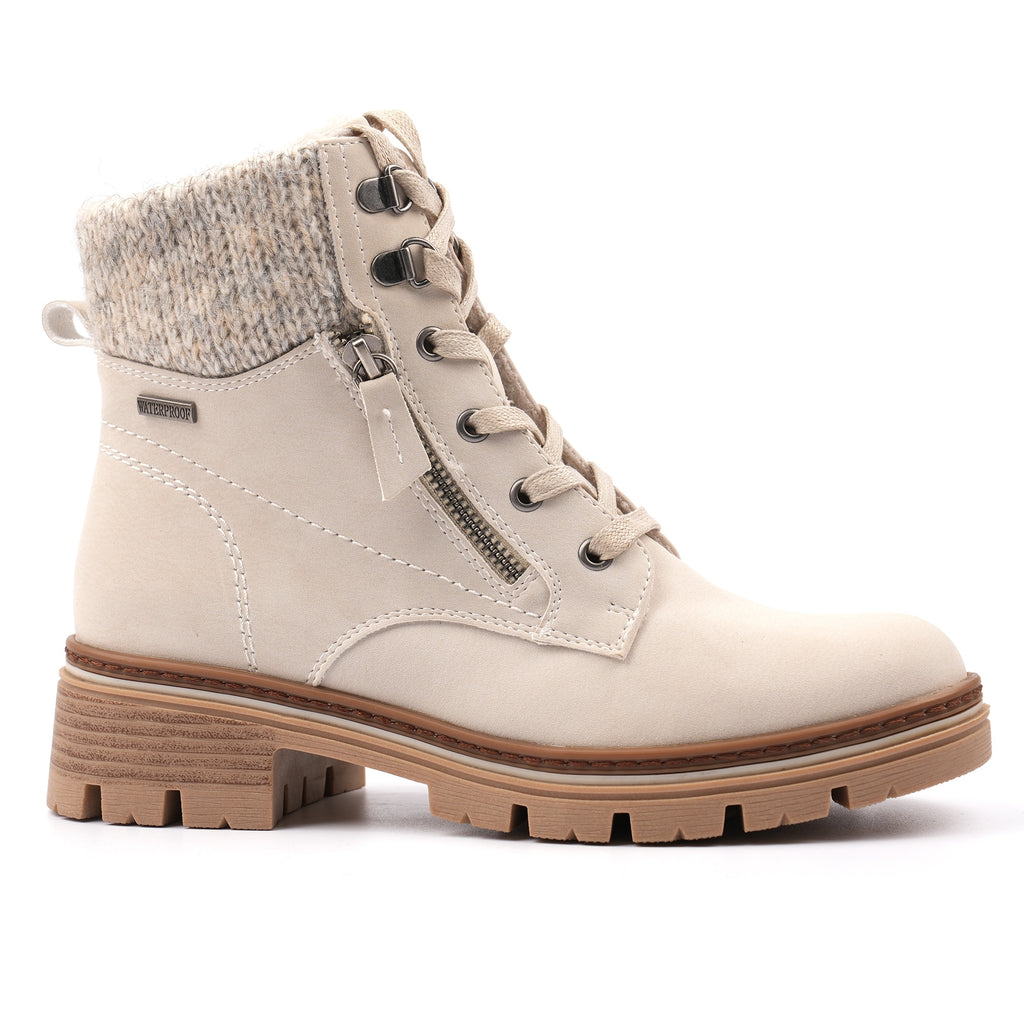 Chantelle Beige Waterproof Ankle Boot