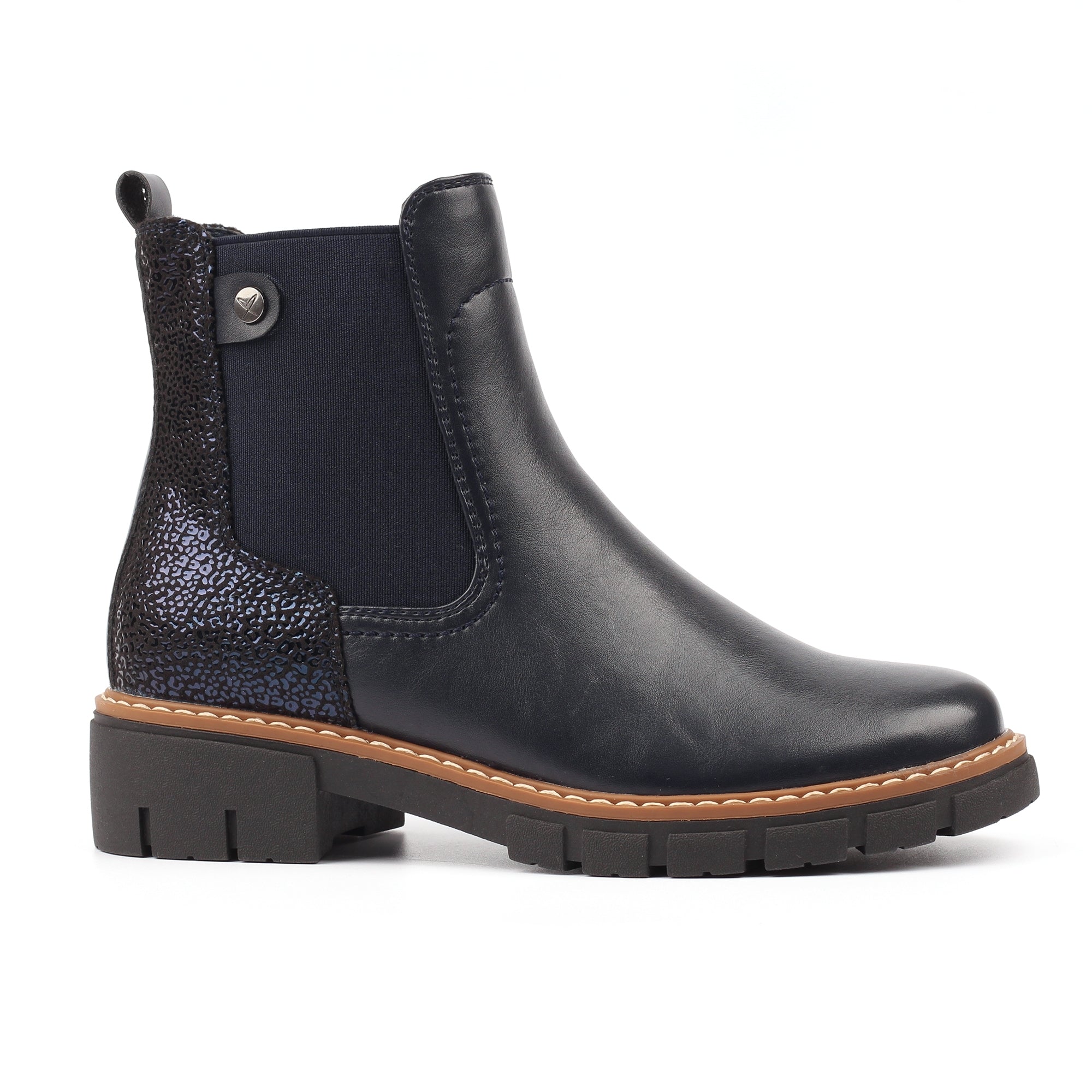 Bernadette Navy Ankle Boot
