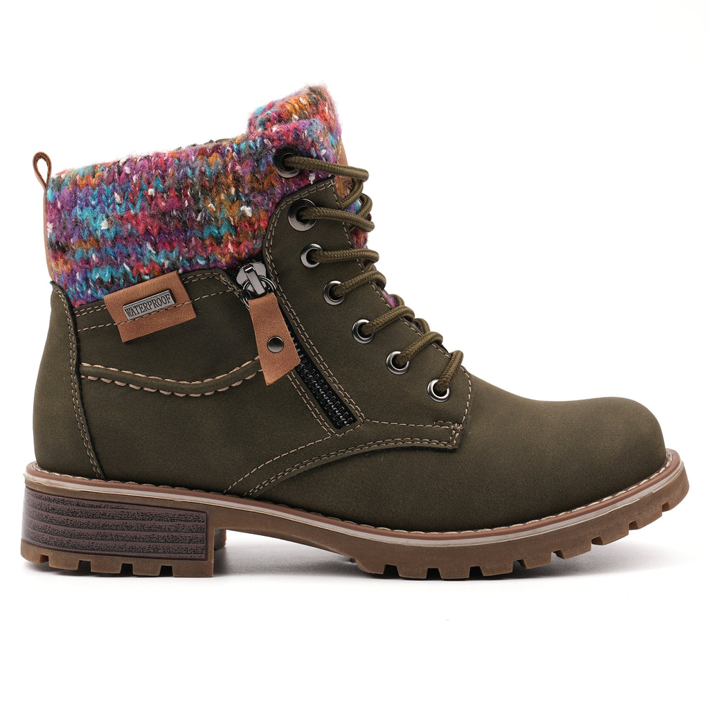 Tabasco Olive Waterproof Ankle Boot