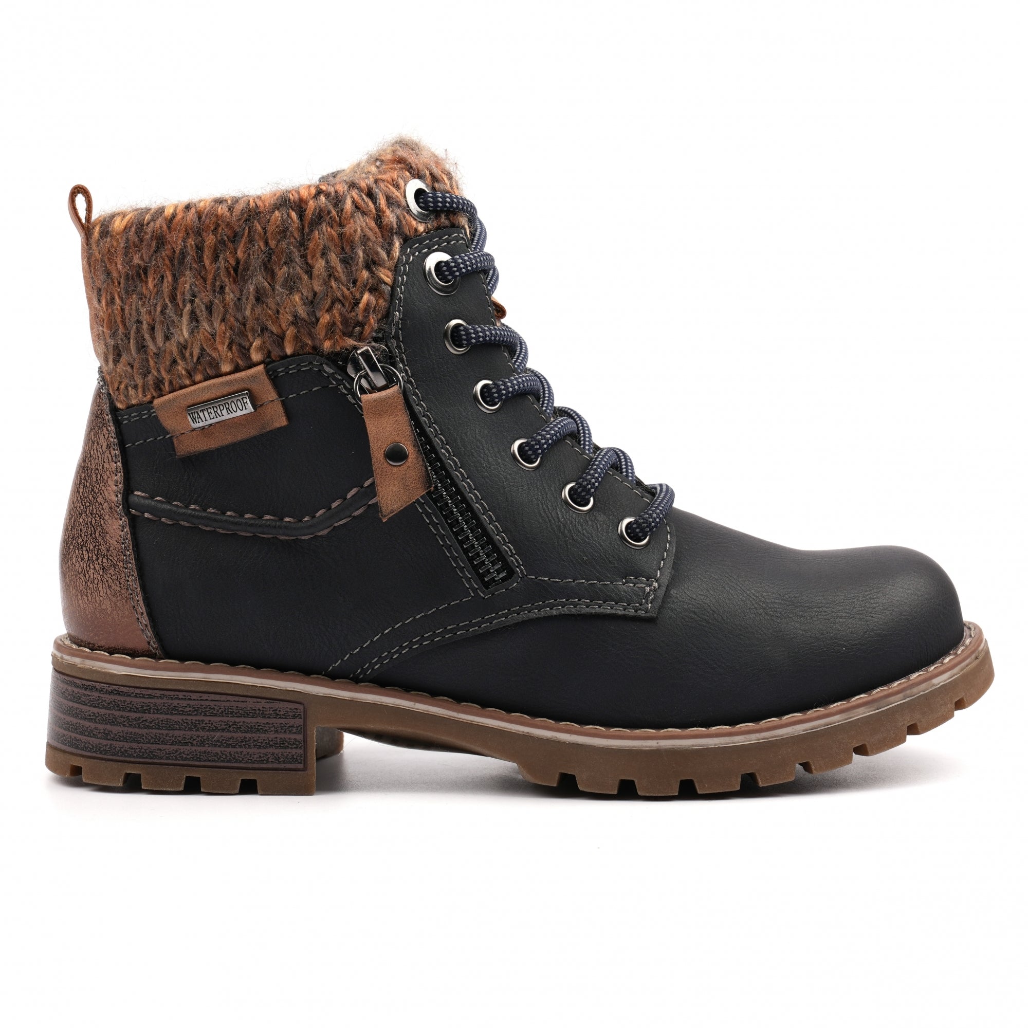 Millie Navy Waterproof Boot