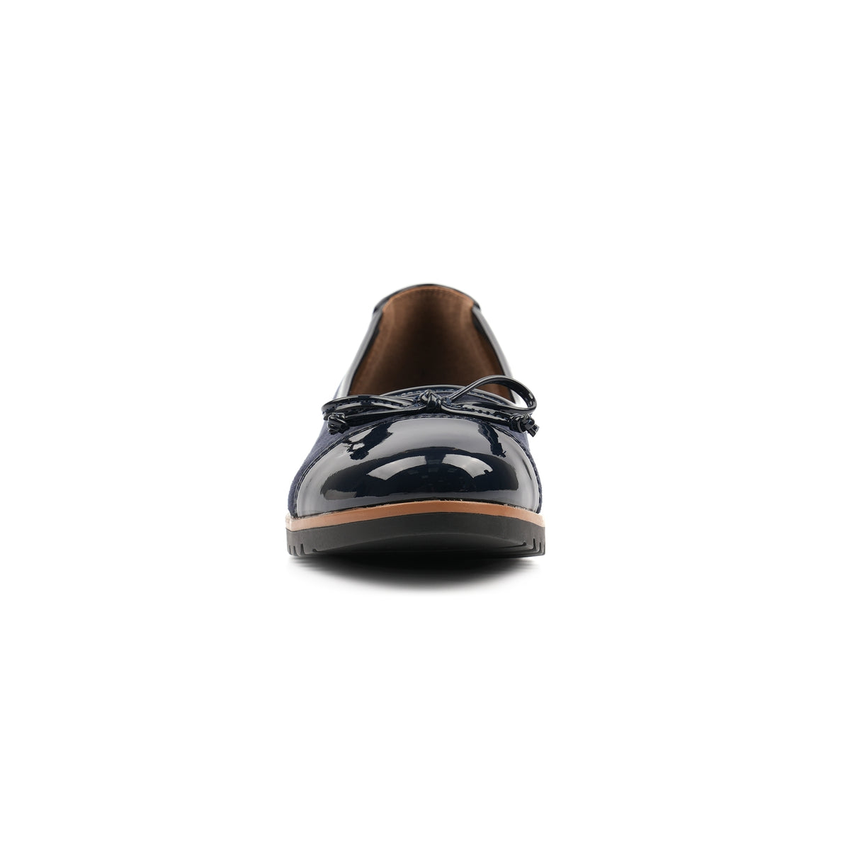 Lydia Navy Patent Shoe