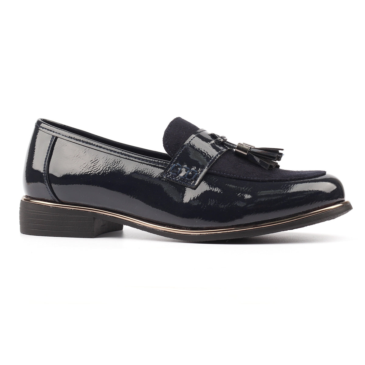 Nadia Navy Patent Shoe
