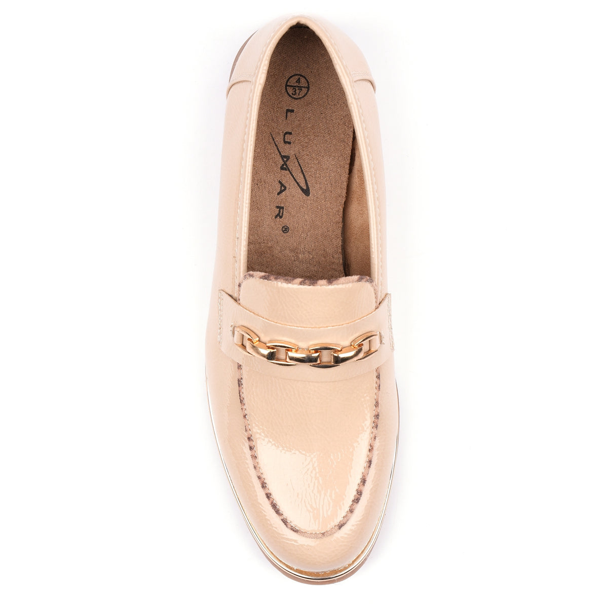 Mylee Beige Patent Shoe