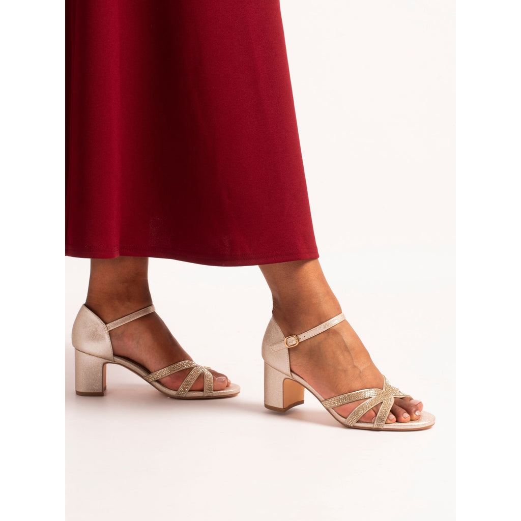 Roseanne Gold Sandal