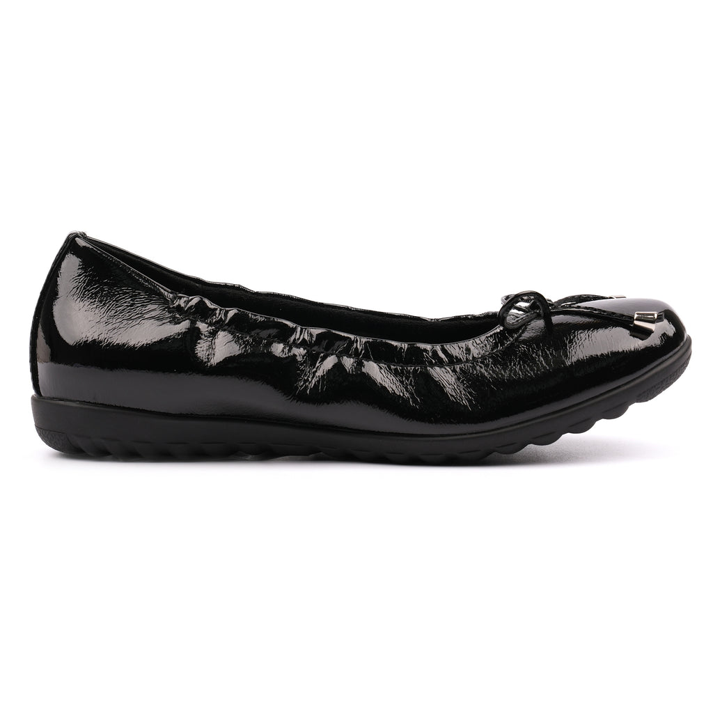 Brittney Black Patent Shoe