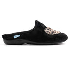 Lunar Buffy Black Mule Slipper