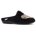 Lunar Buffy Black Mule Slipper