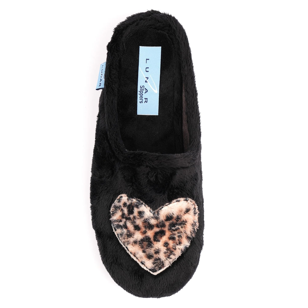 Lunar Buffy Black Mule Slipper
